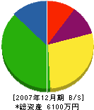 後藤開発 貸借対照表 2007年12月期