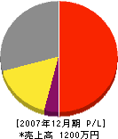山藤造園 損益計算書 2007年12月期