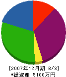中村設備工業 貸借対照表 2007年12月期