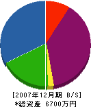 大藤工業 貸借対照表 2007年12月期