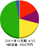 土坂電気 貸借対照表 2011年12月期