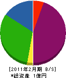 邑田漆芸 貸借対照表 2011年2月期