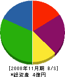 神尾組 貸借対照表 2008年11月期