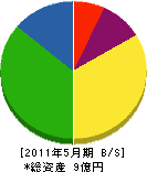 田村組 貸借対照表 2011年5月期
