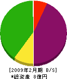 アヅマ産業 貸借対照表 2009年2月期