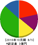 徳山重工業 貸借対照表 2010年10月期 徳山重工業 貸借対照表 2010年10月期