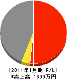 松嶋産業 損益計算書 2011年1月期