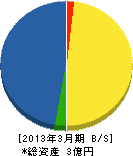 鈴谷電気工業 貸借対照表 2013年3月期