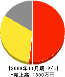 東海エンヂニア 損益計算書 2009年11月期