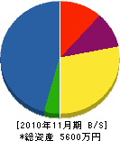 徳永庭山園 貸借対照表 2010年11月期
