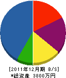 佐藤電工社 貸借対照表 2011年12月期