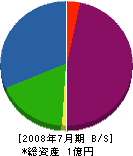 木村工務店 貸借対照表 2008年7月期