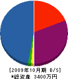 伊藤建築 貸借対照表 2009年10月期