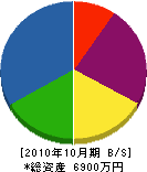 野田信建設 貸借対照表 2010年10月期