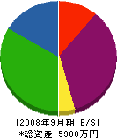 鈴木組 貸借対照表 2008年9月期