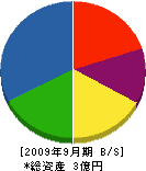 加藤開発工業 貸借対照表 2009年9月期