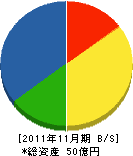 遠藤建設 貸借対照表 2011年11月期