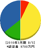 浅倉商会 貸借対照表 2010年3月期