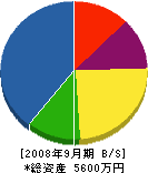 姫路土質 貸借対照表 2008年9月期