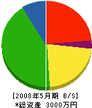 豊前建設 貸借対照表 2008年5月期