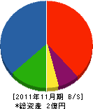 タイセイ 貸借対照表 2011年11月期