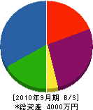 朝日工産 貸借対照表 2010年9月期