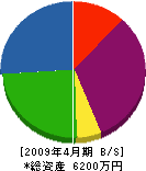 江原工務店 貸借対照表 2009年4月期