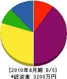 中川産業 貸借対照表 2010年4月期
