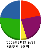 島田土木 貸借対照表 2008年5月期