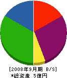 湘北建設 貸借対照表 2008年9月期
