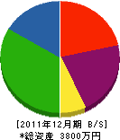 木村電機工業所 貸借対照表 2011年12月期