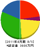 浜田造園 貸借対照表 2011年4月期