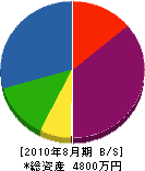 日発電気商会 貸借対照表 2010年8月期