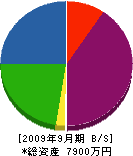 総合建設コサカ 貸借対照表 2009年9月期
