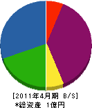 渡辺石材工業 貸借対照表 2011年4月期