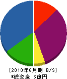冨士川機械 貸借対照表 2010年6月期