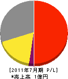 田川ライン 損益計算書 2011年7月期