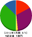 丸佐運送 貸借対照表 2012年3月期