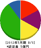 中川水道 貸借対照表 2012年5月期