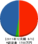 沢井樹園 貸借対照表 2011年12月期