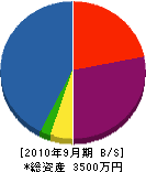 鈴昇 貸借対照表 2010年9月期