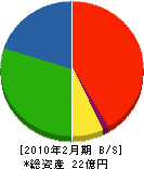 川重鉄構工事 貸借対照表 2010年2月期
