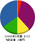 益田工務店 貸借対照表 2008年9月期