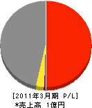 渡辺電気商会 損益計算書 2011年3月期