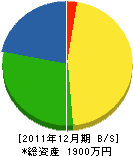 堀内商店 貸借対照表 2011年12月期