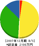 山本電設 貸借対照表 2007年12月期