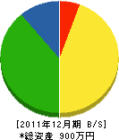 青松園 貸借対照表 2011年12月期