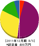 ヤマシナ建工 貸借対照表 2011年12月期