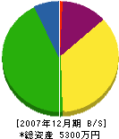廣田建設 貸借対照表 2007年12月期