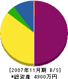 愛知水中モートル 貸借対照表 2007年11月期